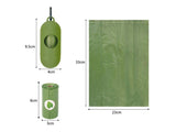 Lavender Scented Dog Poop Bags with Dispenser & Leash Clip