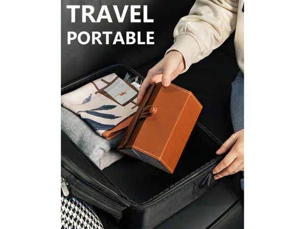 6-Slot Foldable Travel Sunglasses Organizer & Hanging Case