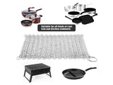 Stainless Steel Cleaner Chainmail Scrubber Cookware Kitchen Tool
