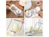 Stainless Steel Egg Slicer 2-in-1 Multi-Cut Tool