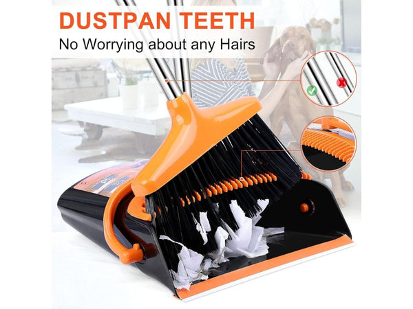 Adjustable Broom and Dustpan Set