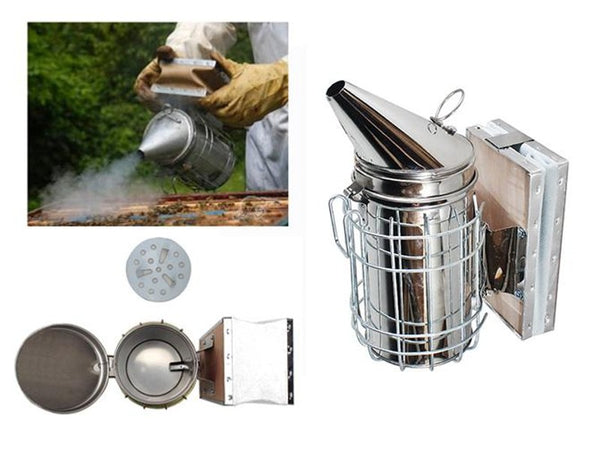 Bee Smoker with 100mm Leatheroid + Guard