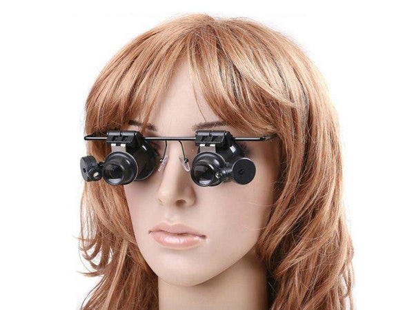 Magnifying Loupe Glasses with LED Lights