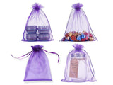 100PCS Purple Organza Bags 20x30cm
