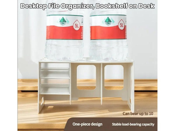 White Desktop Organiser with Drawers & Pen Holder for Office