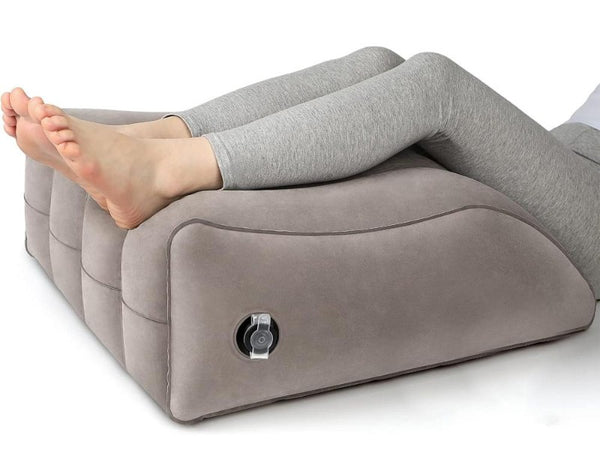 Inflatable Leg Foot Rest Pillow Cushion for Travel & Home