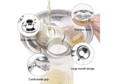 Stainless Steel Wide Mouth Canning Funnel - Preserving Jar Latch