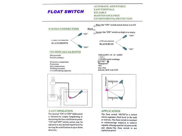 Float Switch Water Level Controller