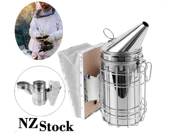 Bee Smoker with 100mm Leatheroid + Guard