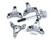 Universal furniture moving wheels and lifter set