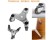 Universal furniture moving wheels and lifter set