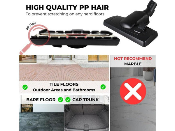 Miele Vacuum Cleaner Floor Head Brush 35mm - Universal Fit