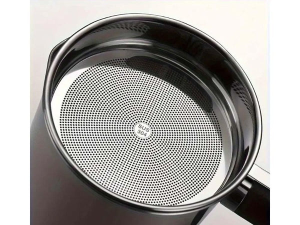 Stainless Steel Oil Filter Pot 1.8L Storage Can with Mesh