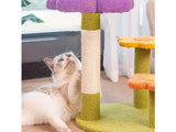 Flower Cat Tree Tower - 3-Ply Small Kitten Scratching Post