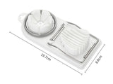 Stainless Steel Egg Slicer 2-in-1 Multi-Cut Tool