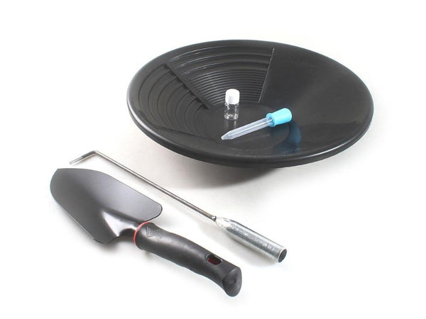 5pcs Gold Panning Kit 35cm Plastic Mining Pan Prospecting Tool