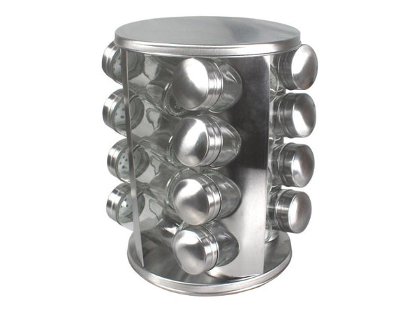 Revolving Spice Tower Spice Rack Set of 16 Spice Jars