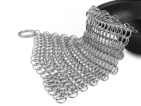 Stainless Steel Cleaner Chainmail Scrubber Cookware Kitchen Tool