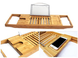 Retractable Wood Bathtub Caddy