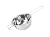 400ml 304 Stainless Steel Chocolate Melting Pot with Dual Spouts