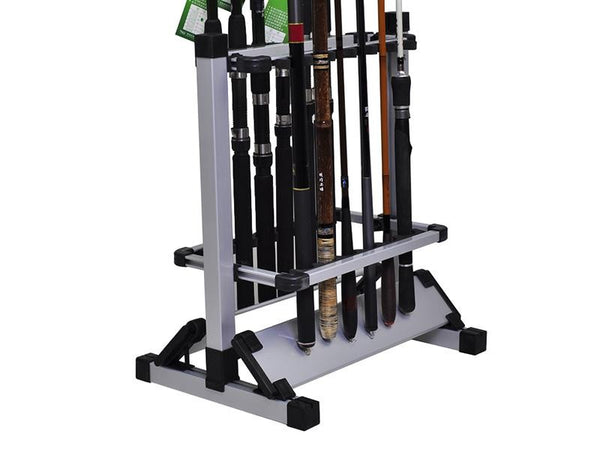 12 Slot Aluminium Fishing Rod Stand Rack