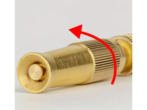 Copper High Pressure Garden Hose Spray Nozzle 1/2" Yellow