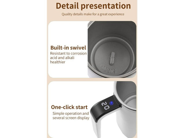 USB Automatic Mixing Coffee Mug w/ Temp Display