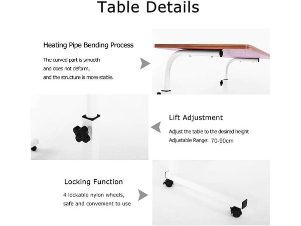 Adjustable Laptop Desk, Bedside Writing Table