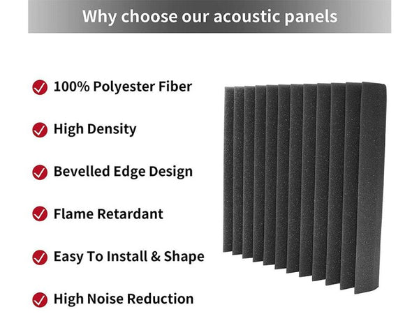 Acoustic Foam Soundproofing Sound Studio Foam Tiles