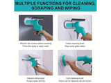 3-in-1 Window Cleaning Squeegee Spray Bottle & Scrub Wiper Tool