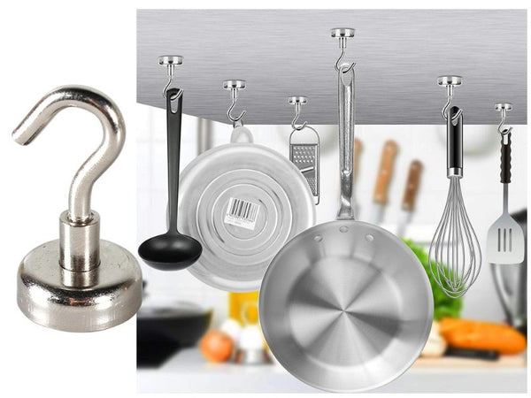 6pcs Powerful Neodymium Heavy Duty Magnetic Hooks