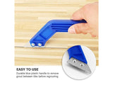 Tile Grout Cleaning Scraper Tool with 2 Replacement Blades