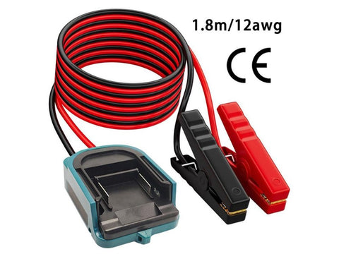 For Makita 18V Battery to Car Jump Starter - 1.8m Jumper Cable