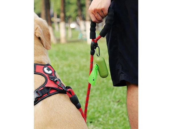 Lavender Scented Dog Poop Bags with Dispenser & Leash Clip