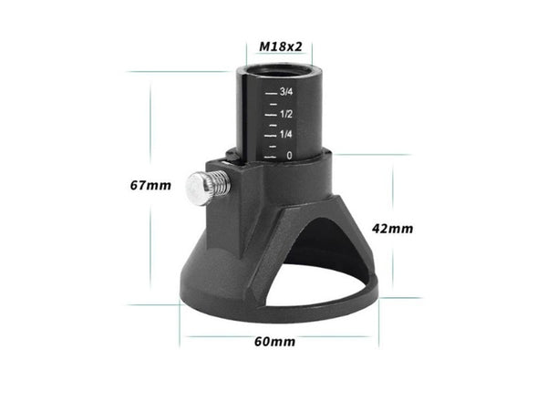 1pc Rotary Burr Set with Cutting Guide Locator for Dremel
