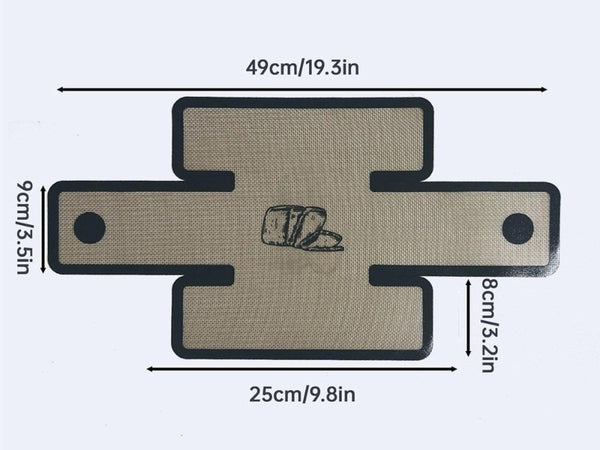 Reusable Silicone Bread Loaf Pan Liner Mat (49x25cm)