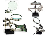 Workstation Magnifier Glass with Alligator Clamps