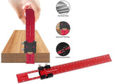 300MM Precision Woodworking Rule | Aluminum Slide Stop T-Square