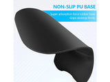 Ergonomic Mouse Pad with Soft Silicone Wrist Rest Black