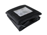 PU Leather Universal Car Seat Covers - 2pc Front Seat Pair Black