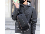 Anti-Theft Oxford Crossbody Bag with USB & Password Lock