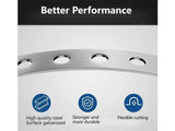 Galvanized Metal Pipe Strap for Downpipe, Fence, Garden