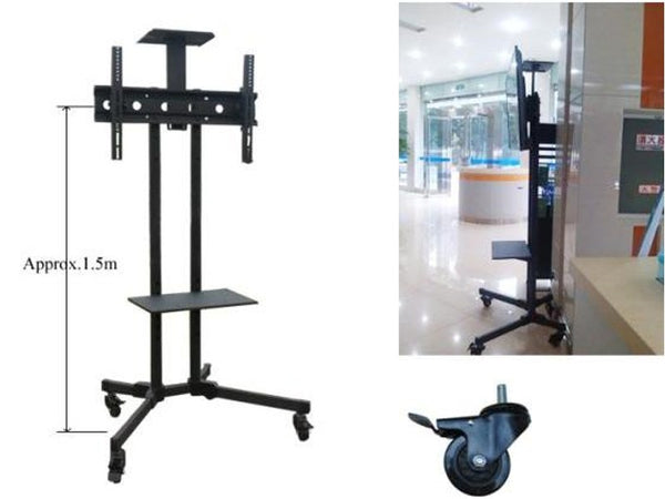 Mobile TV Stand with Wheels for 32"-65" TVs