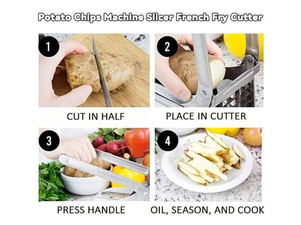 Potato Chips Machine Slicer French Fry Cutter