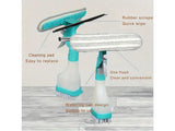 3-in-1 Window Cleaning Squeegee Spray Bottle & Scrub Wiper Tool