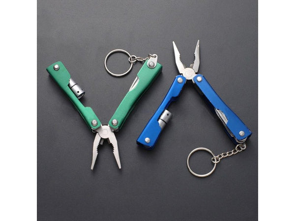 6-in-1 Camping Pliers Tool with LED Light + Bag