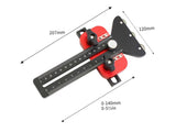 Thin Rip Table Saw Jig Aluminum Guide with 3 Pulleys