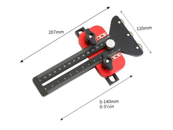 Thin Rip Table Saw Jig Aluminum Guide with 3 Pulleys