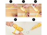 Spiral Potato Cutter for Homemade Chips | Stainless Steel & ABS