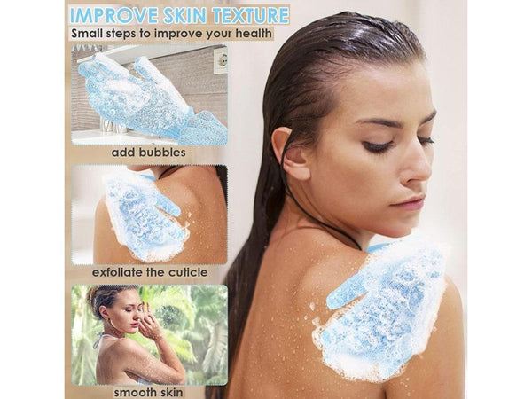 Exfoliating Gloves for Shower Spa Massage Body Scrubs
